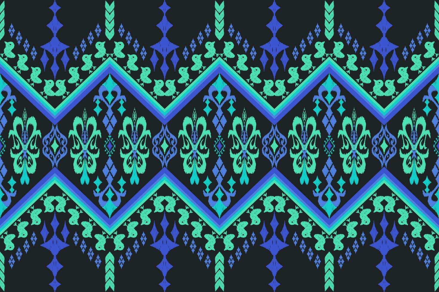 Ethnic Figure aztec embroidery style. Geometric ikat oriental traditional art pattern.Design for ethnic background,wallpaper,fashion,clothing,wrapping,fabric,element,sarong,graphic,vector illustration vector