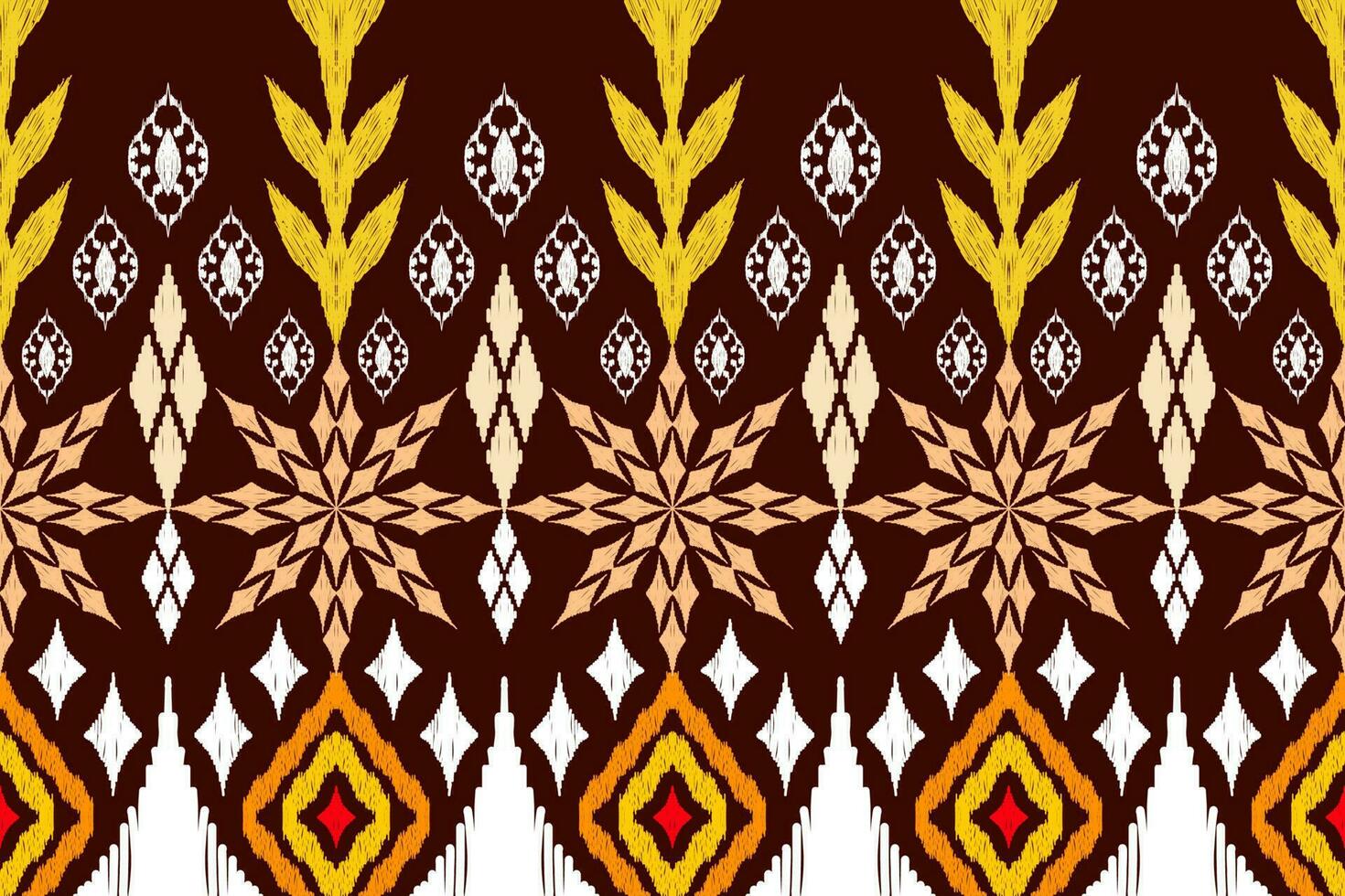 Ethnic Figure aztec embroidery style. Geometric ikat oriental traditional art pattern.Design for ethnic background,wallpaper,fashion,clothing,wrapping,fabric,element,sarong,graphic,vector illustration vector