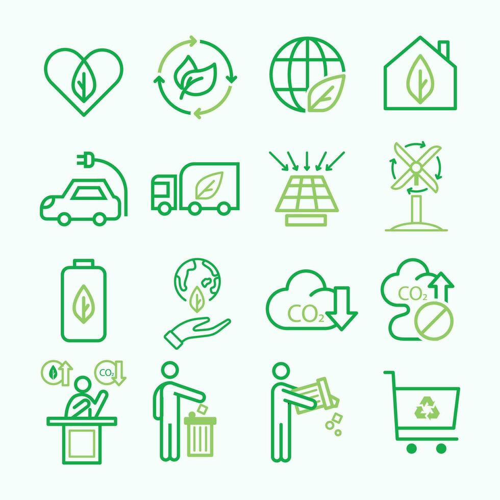 sencillo icono gráfico diseño para eco simpático y ambiental, vector ilustración