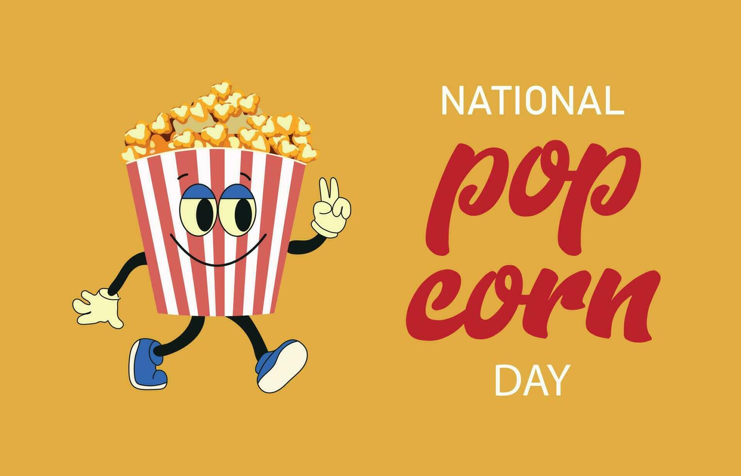 National Popcorn Day background. Vector illustration design. 24055016