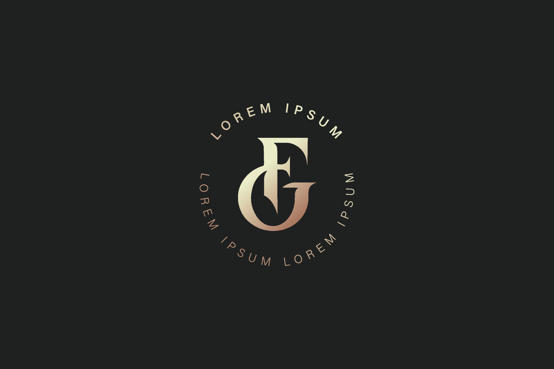 fg modern luxury monogram typography logo design, fg monogram logo, fg ...