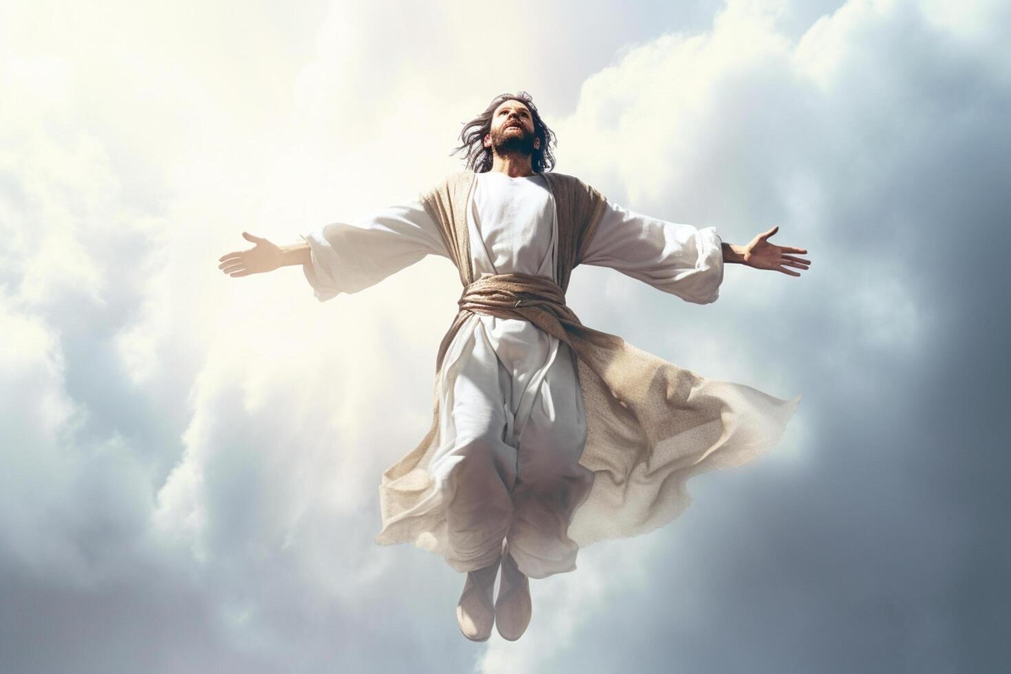 Ascension day of jesus christ or resurrection day of son of god. Good friday. Ascension day concept by photo