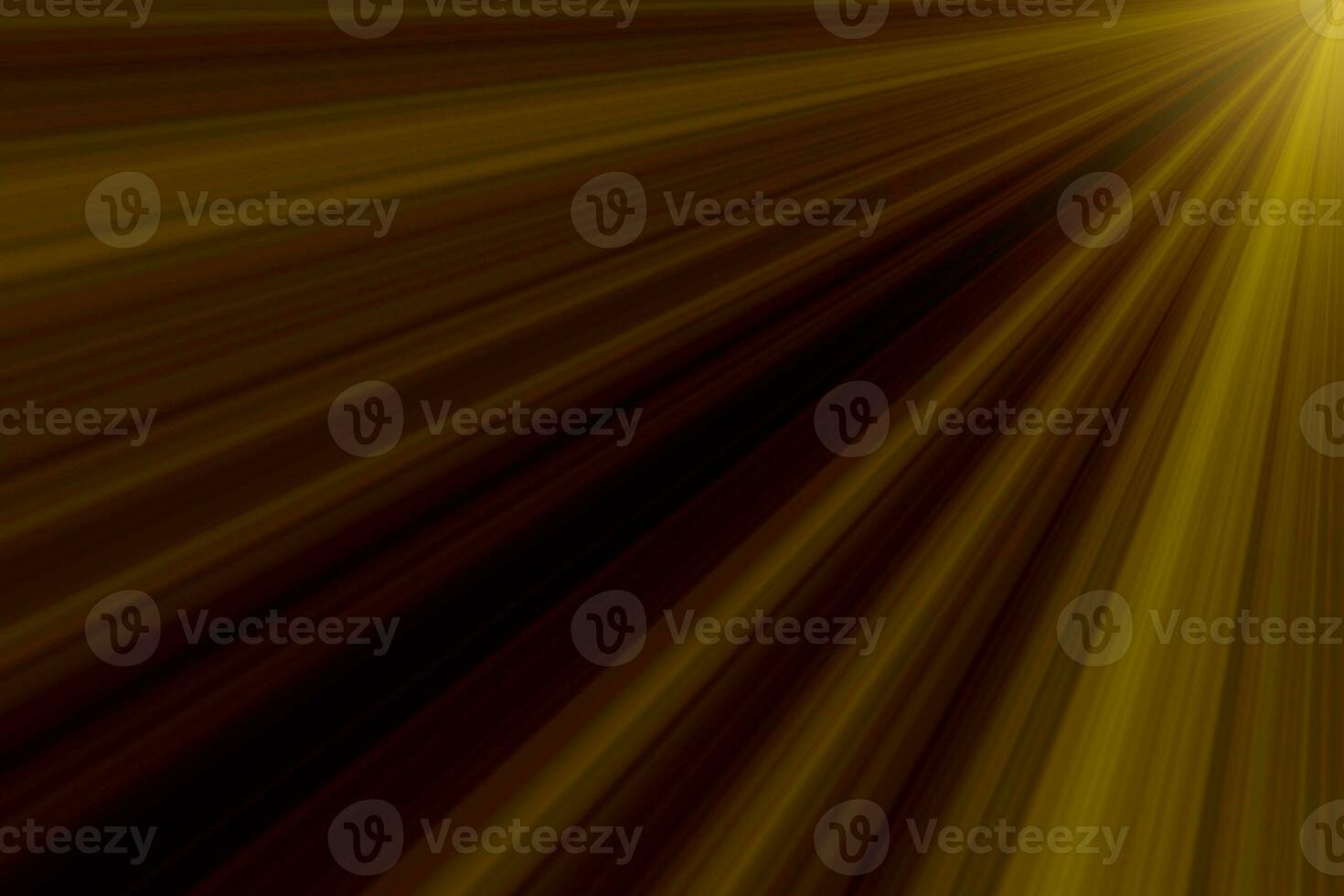 yellow ray light isolated on black background for overlay projects or screen blending mode effects photo