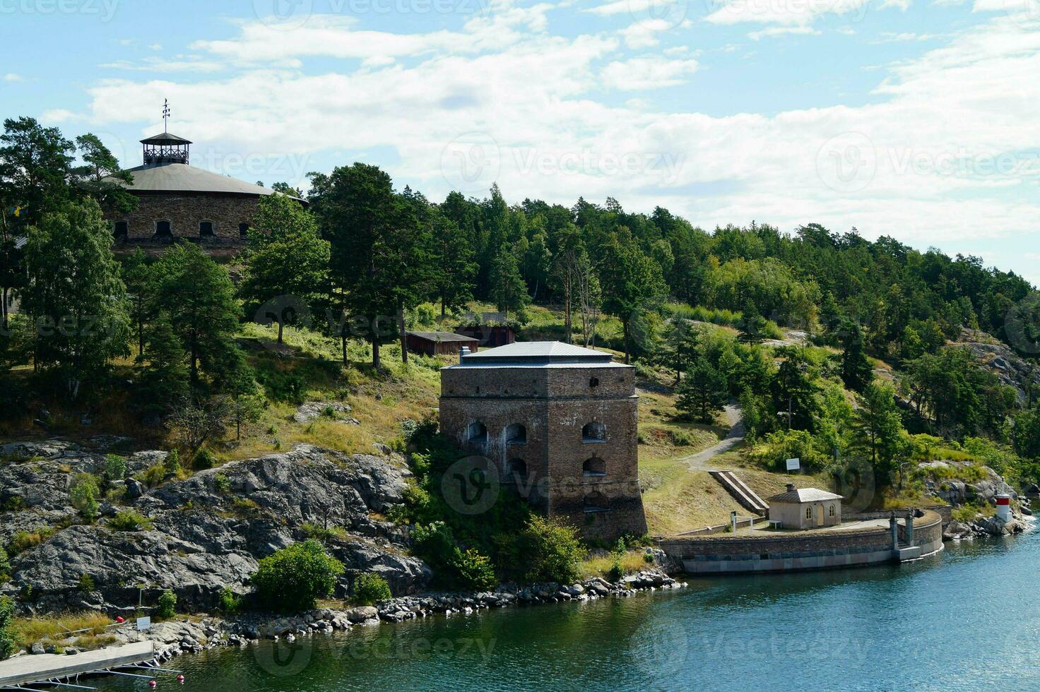 With the cruise ship through the archipelago of Stockholm Sweden photo