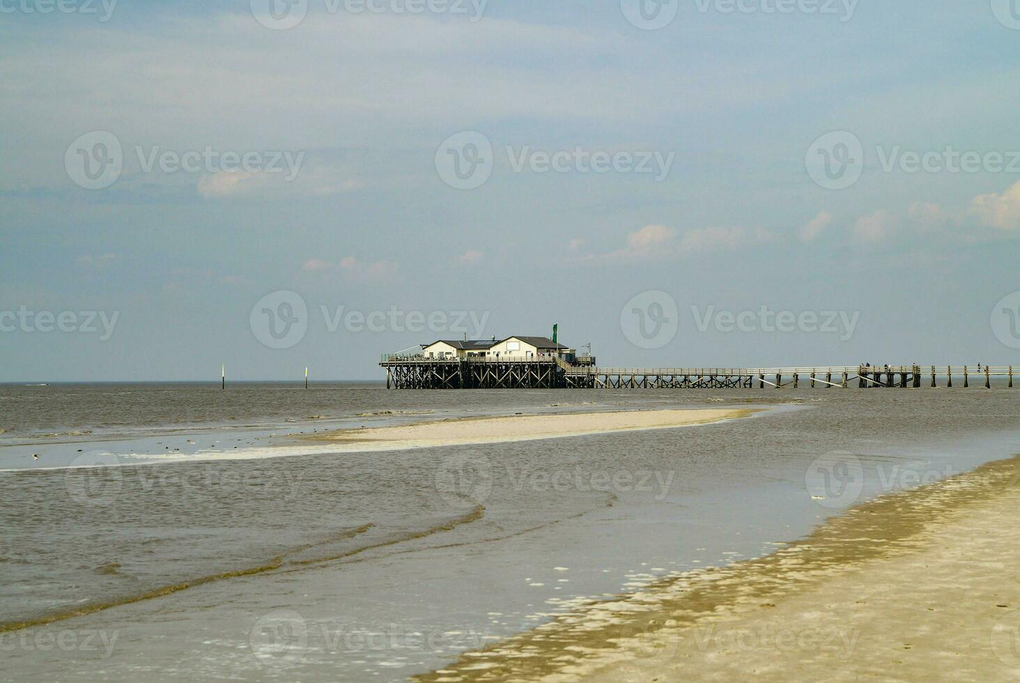 SPO Sankt Peter Ording a health resort on the German North Sea coast photo