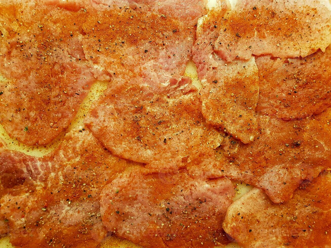 breaded wiener schnitzel with side dishes photo