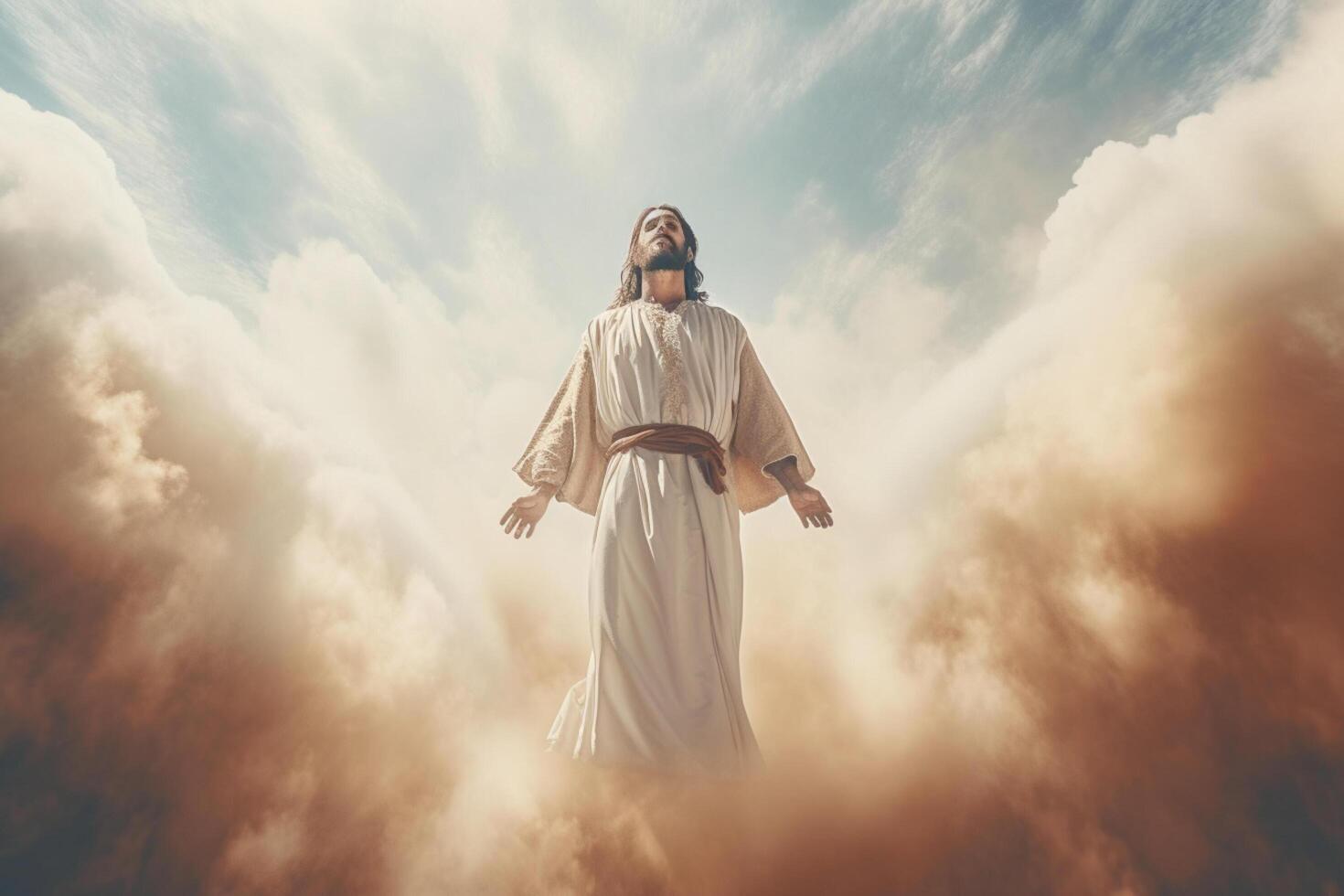 Ascension day of jesus christ or resurrection day of son of god. Good friday. Ascension day concept by photo