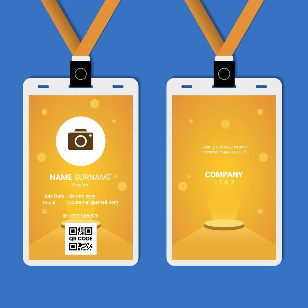 ID Card Design for Business or Company vector