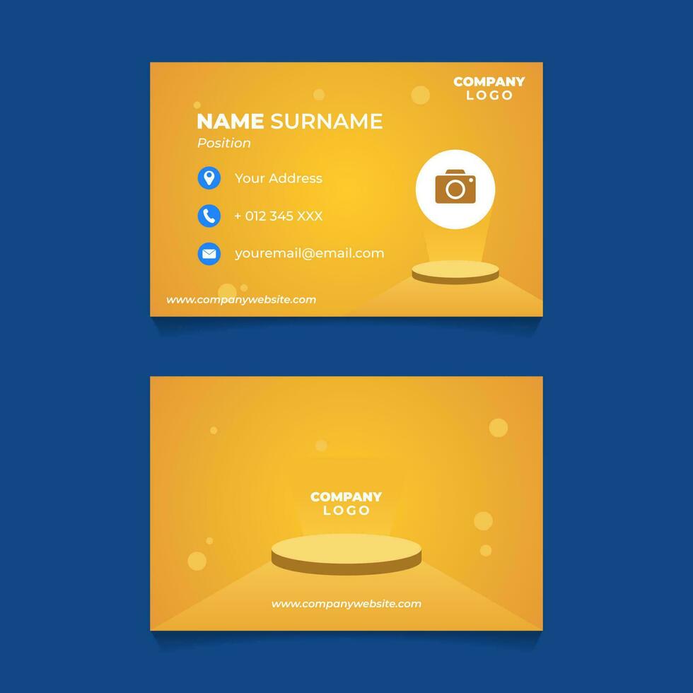 Name Card Design for Business or Company vector