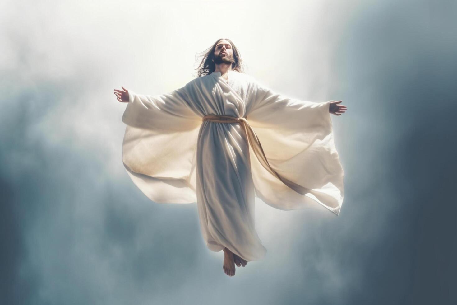 Ascension day of jesus christ or resurrection day of son of god. Good friday. Ascension day concept by photo