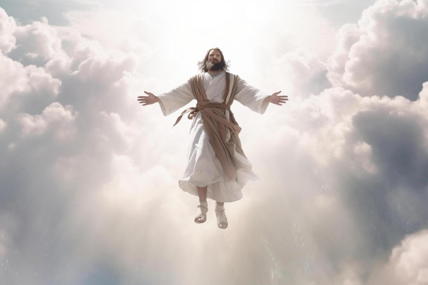 Ascension day of jesus christ or resurrection day of son of god. Good friday. Ascension day concept by photo