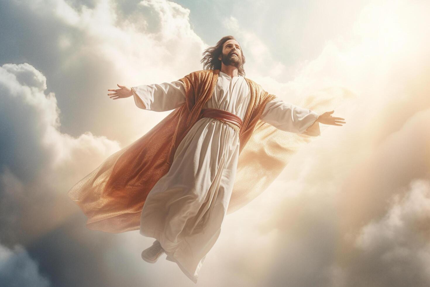 Ascension day of jesus christ or resurrection day of son of god. Good friday. Ascension day concept by photo