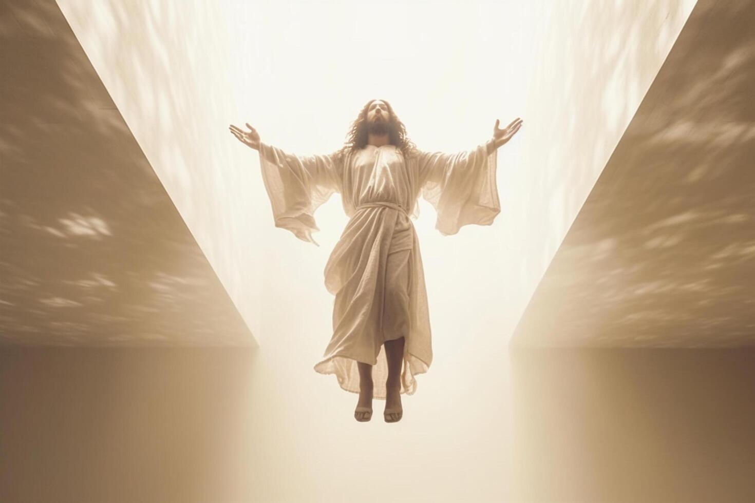 Ascension day of jesus christ or resurrection day of son of god. Good friday. Ascension day concept by photo