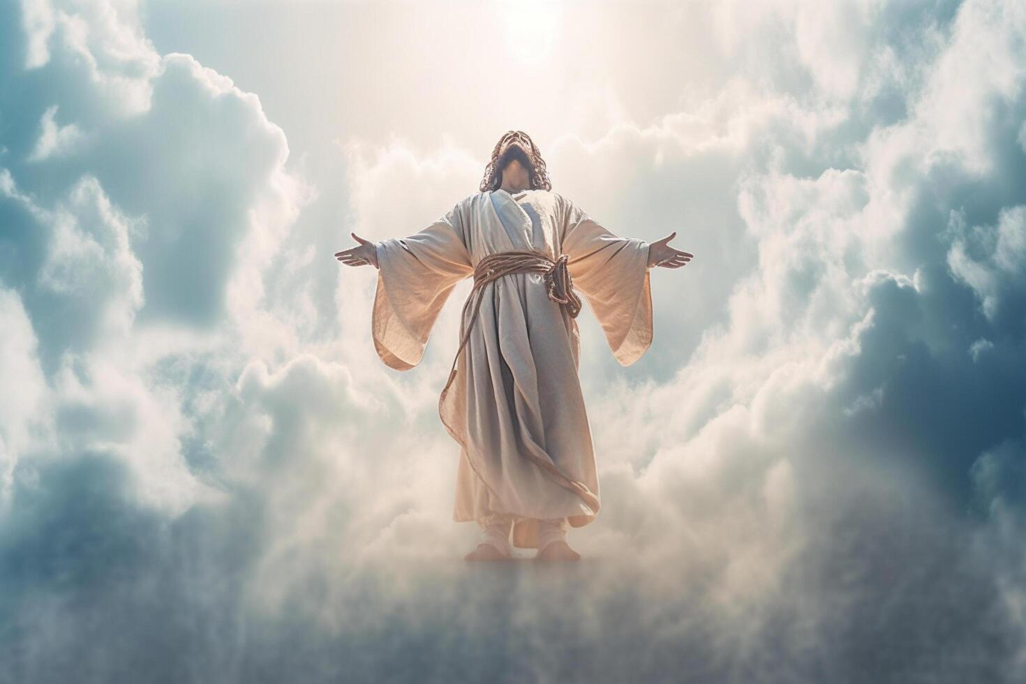 Ascension day of jesus christ or resurrection day of son of god. Good friday. Ascension day concept by photo