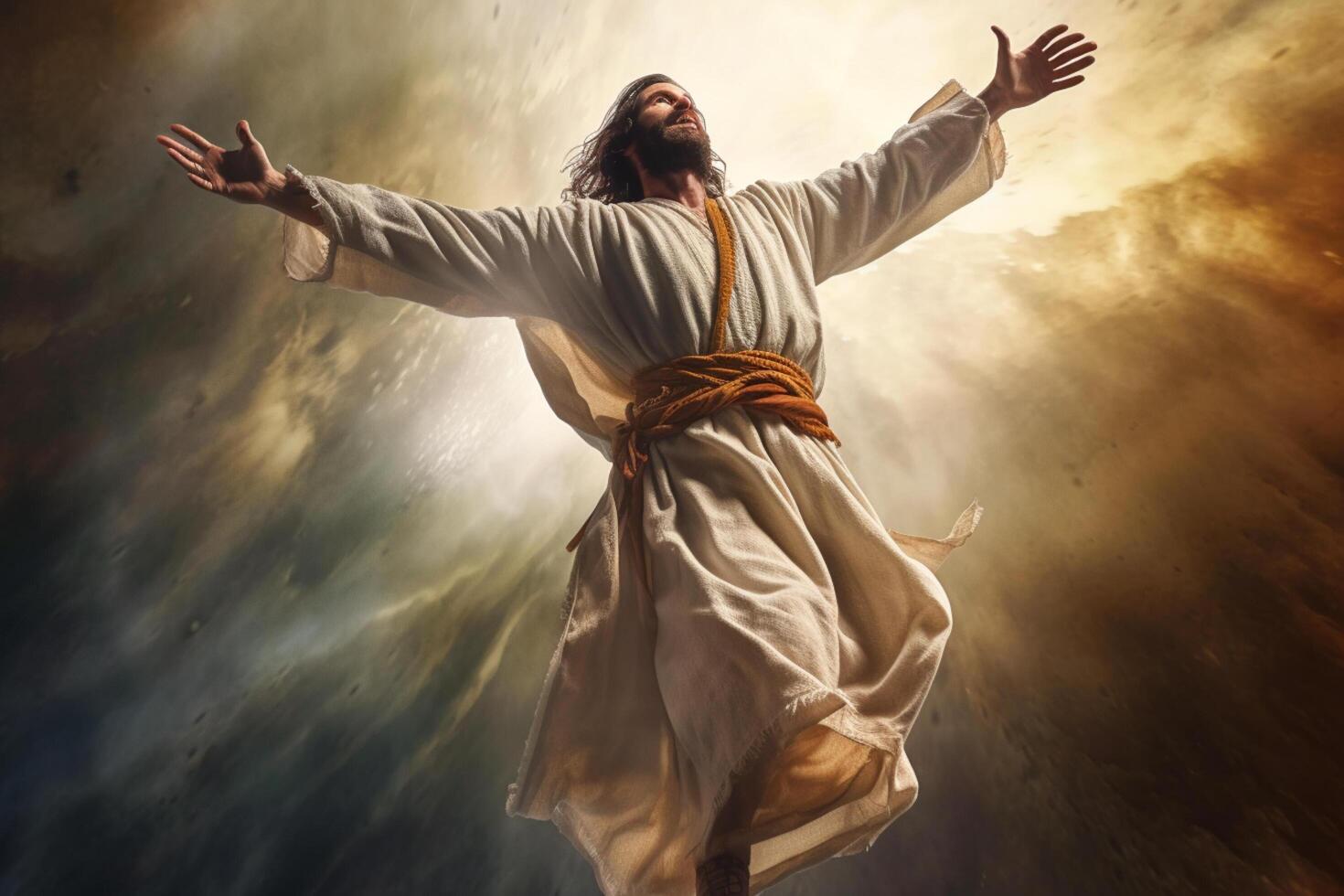 Ascension day of jesus christ or resurrection day of son of god. Good friday. Ascension day concept by photo