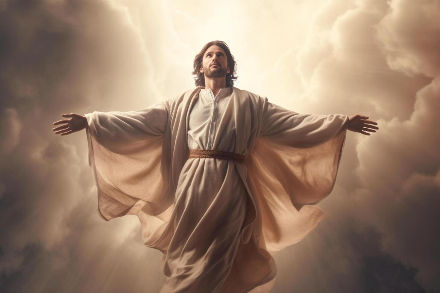 Ascension day of jesus christ or resurrection day of son of god. Good friday. Ascension day concept by photo