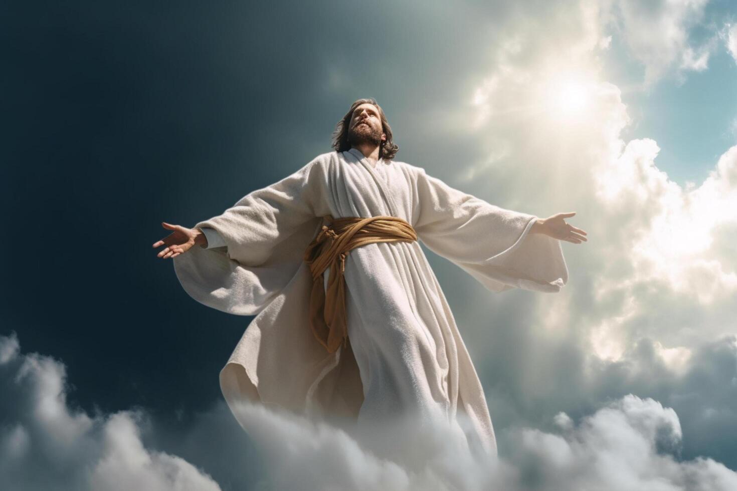 Ascension day of jesus christ or resurrection day of son of god. Good friday. Ascension day concept by photo