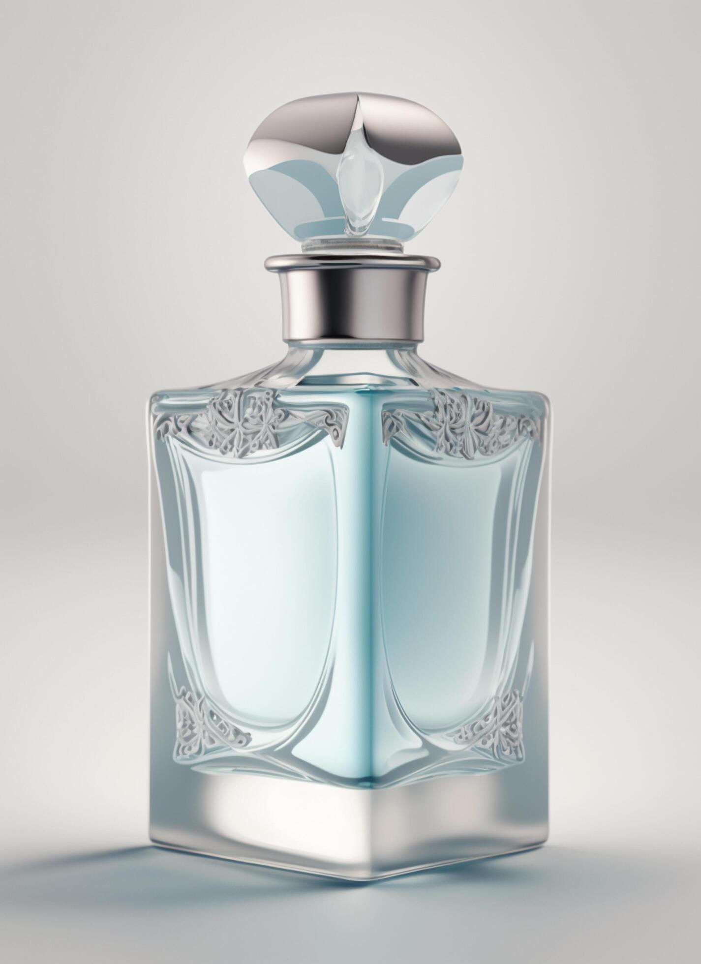 Fragrance bottles made by an AI