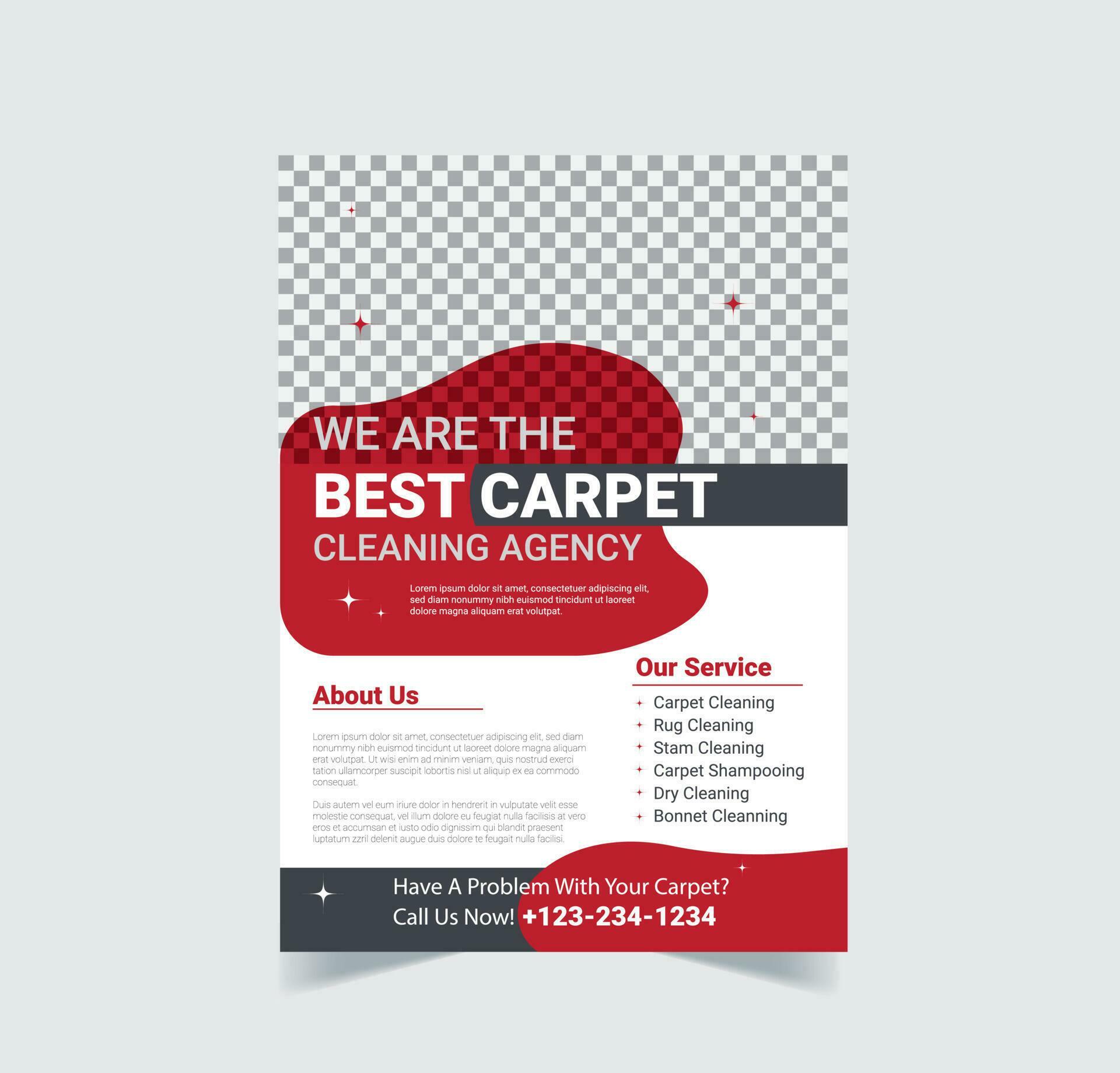 Carpet Cleaning Flyer Design Template, Cleaning Service Flyer. 24057402