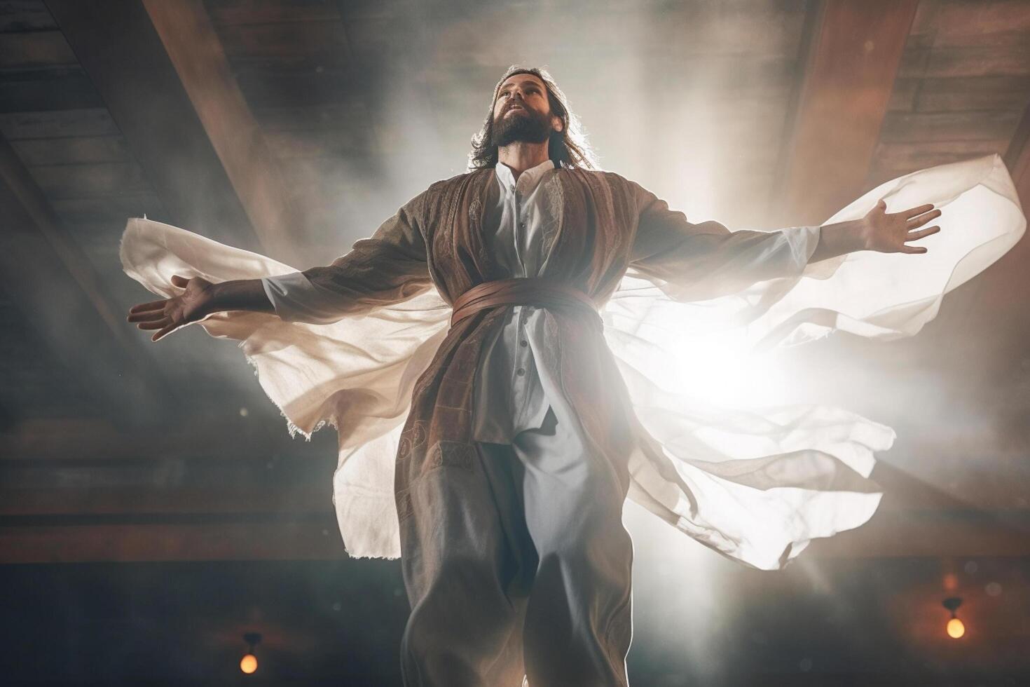 Ascension day of jesus christ or resurrection day of son of god. Good friday. Ascension day concept in church by photo