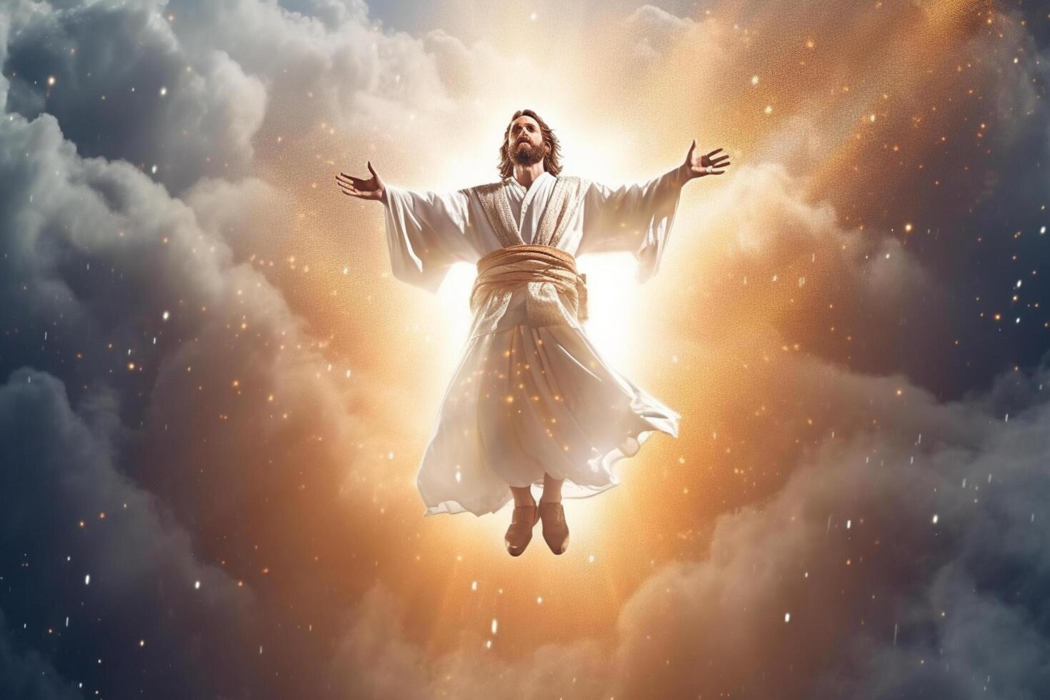 Ascension day of jesus christ or resurrection day of son of god. Good friday. Ascension day concept by photo