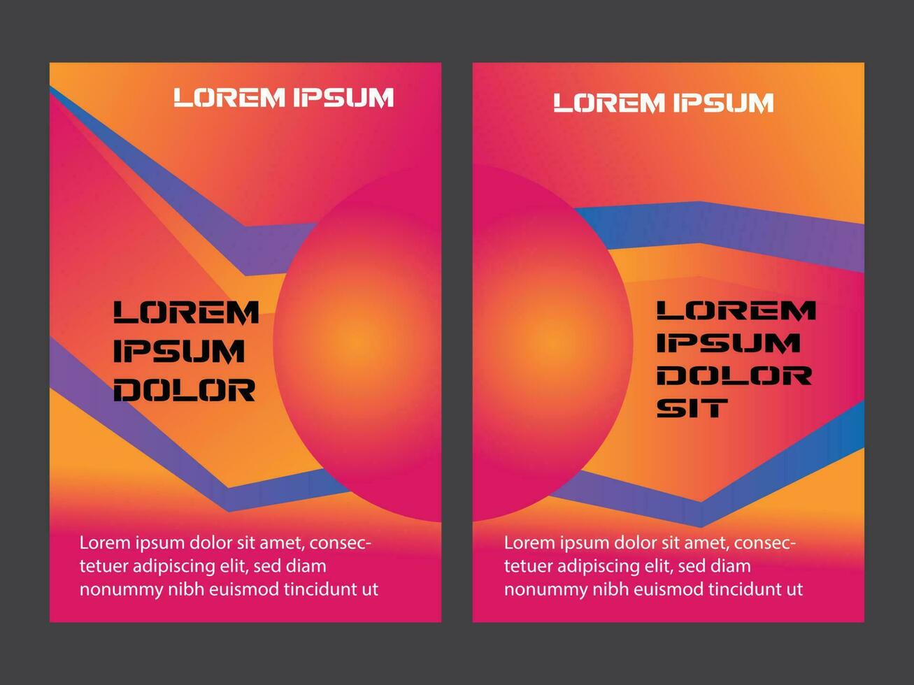 Abstract pattern texture book brochure poster cover gradient template illustration of a set of banners vector