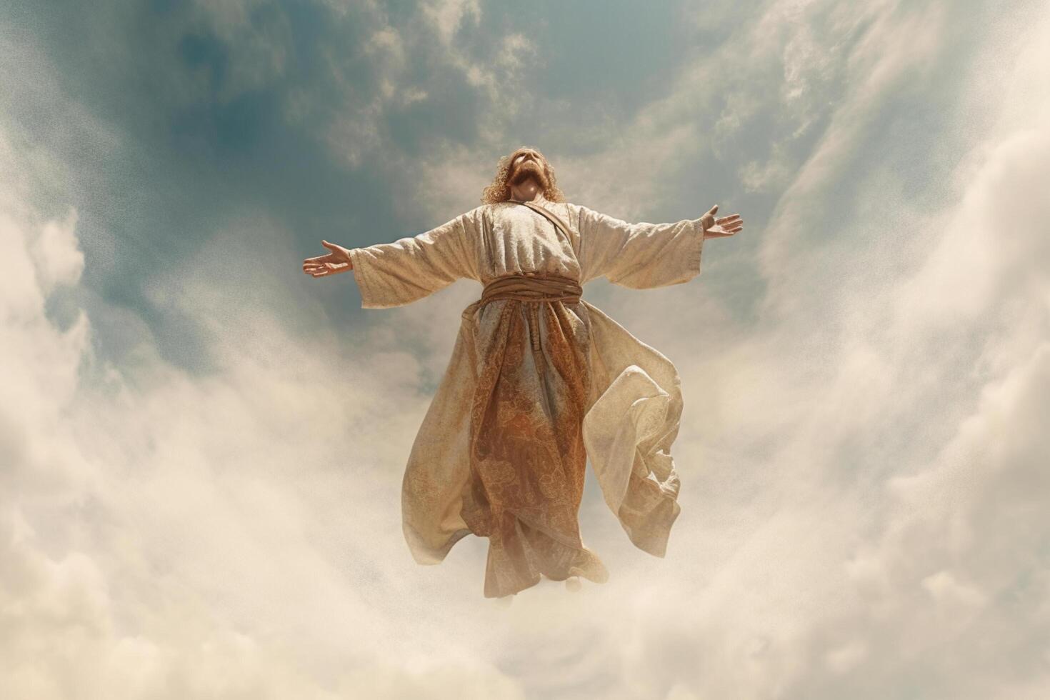 Ascension day of jesus christ or resurrection day of son of god. Good friday. Ascension day concept by photo