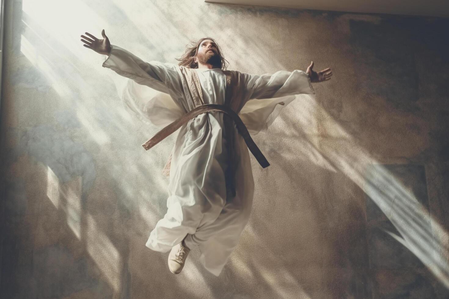 Ascension day of jesus christ or resurrection day of son of god. Good friday. Ascension day concept in church by photo