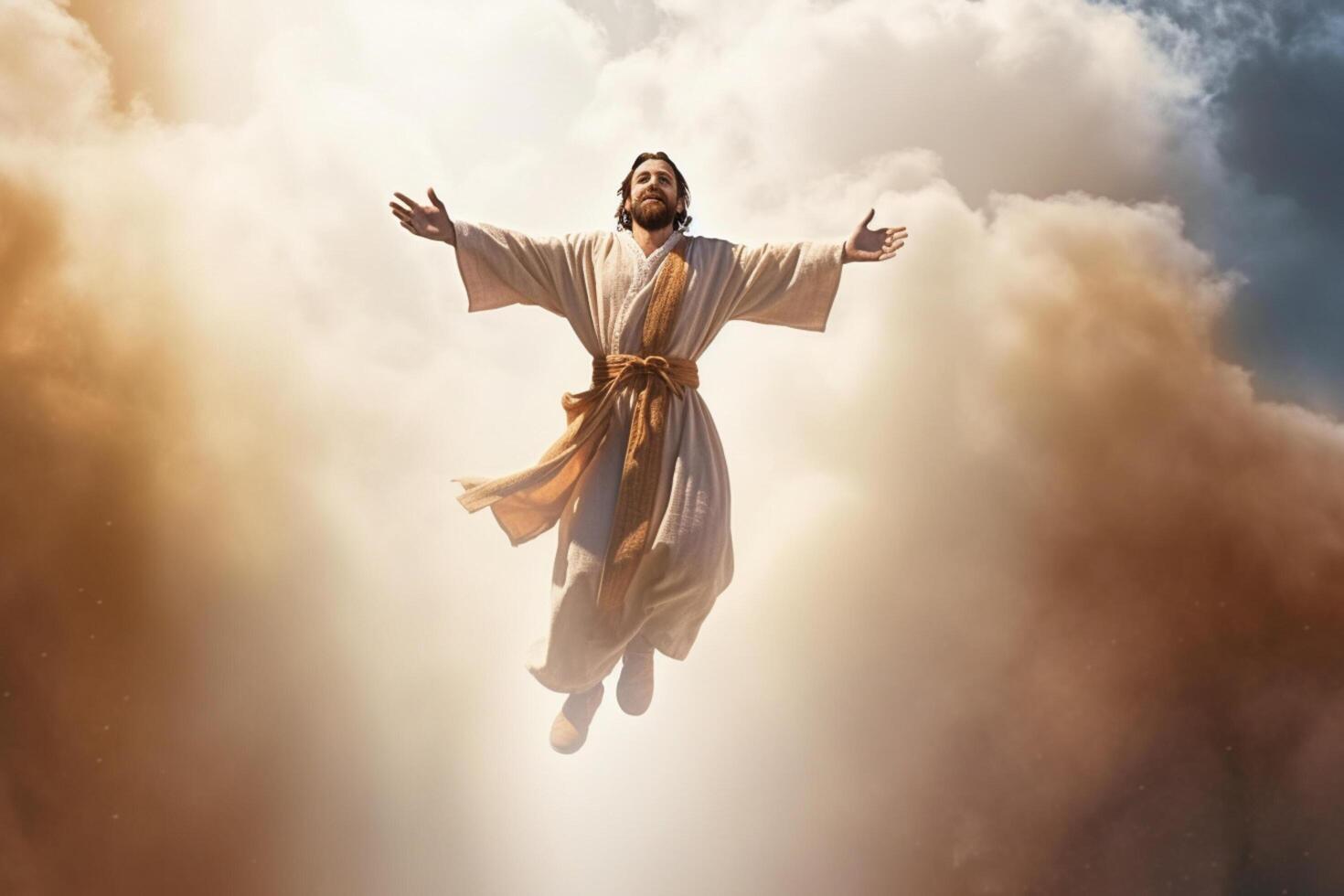 Ascension day of jesus christ or resurrection day of son of god. Good friday. Ascension day concept by photo