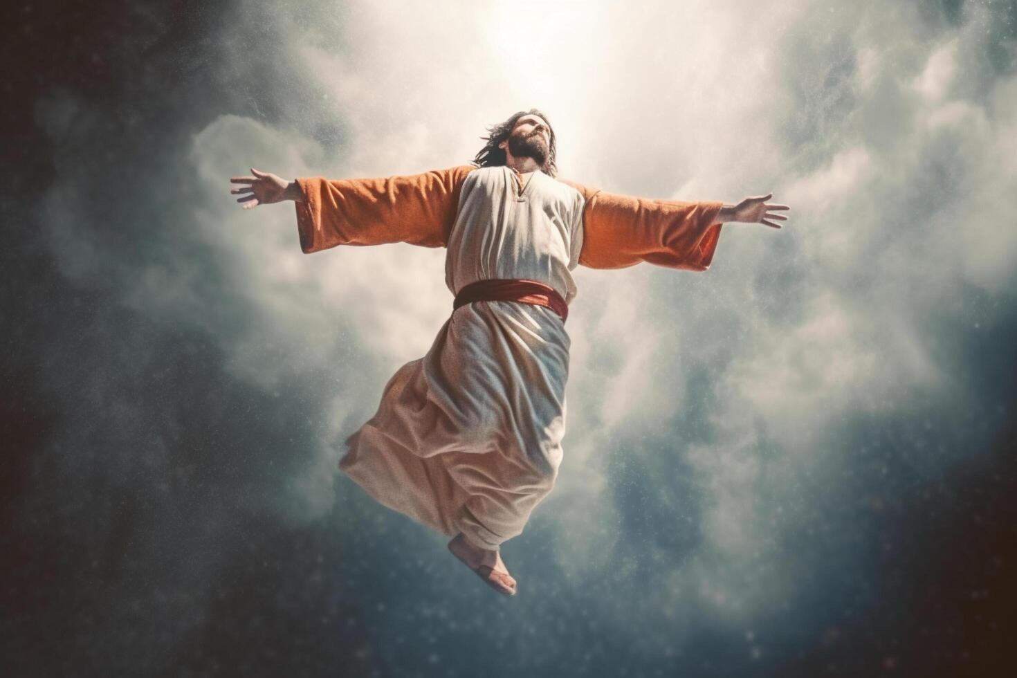 Ascension day of jesus christ or resurrection day of son of god. Good friday. Ascension day concept by photo