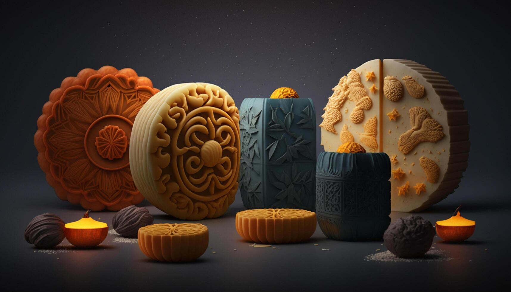 Delicious Chinese Mooncakes for the Mid-Autumn Festival photo