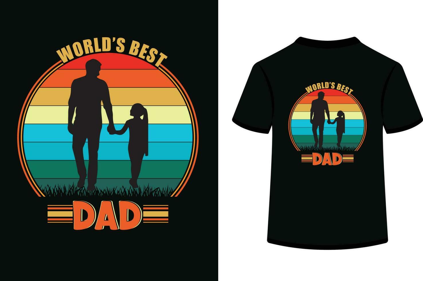 Dad you are my hero thanks for everything, father's day t-shirt design vector