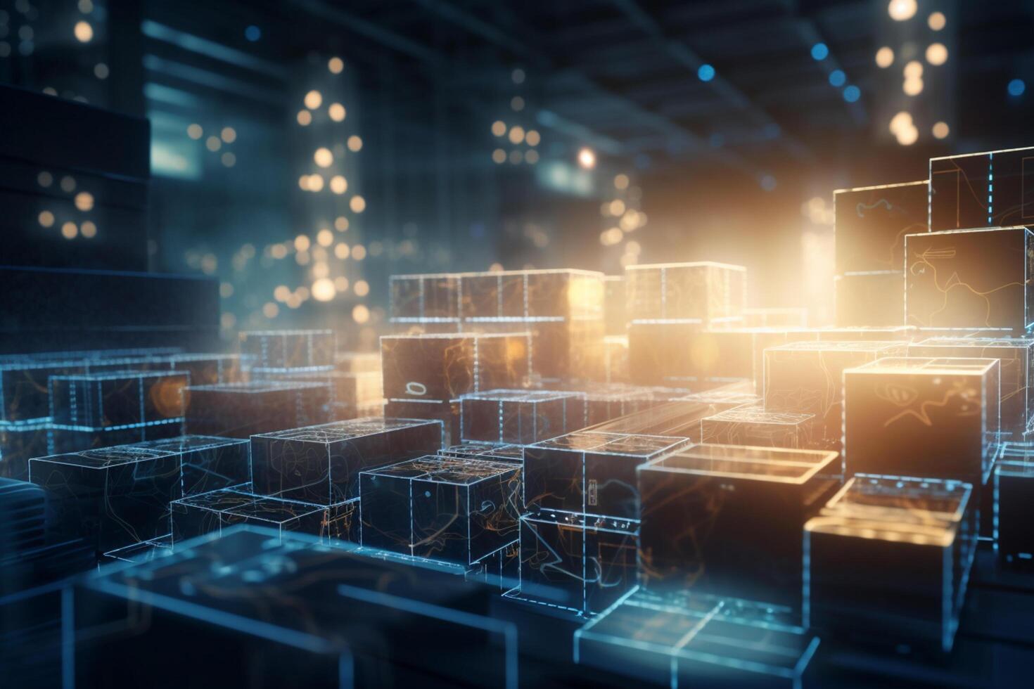 Intelligent Logistics AI-Powered Supply Chain Management Illustration 24058599 Stock Photo at Vecteezy