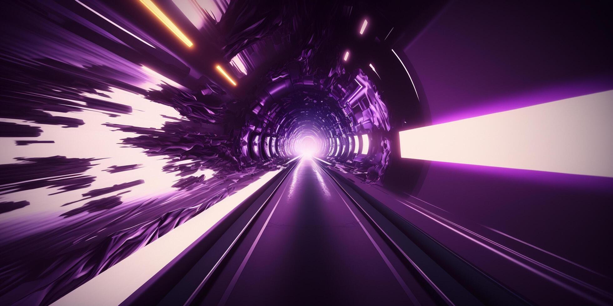 Warping Through Dimensions Abstract Representation of a Time Tunnel Leading to a Portal photo