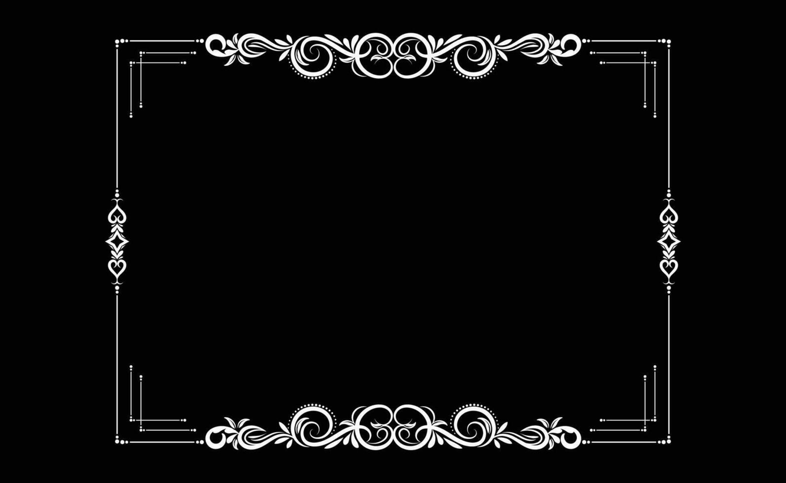 beautiful ornament frame vector