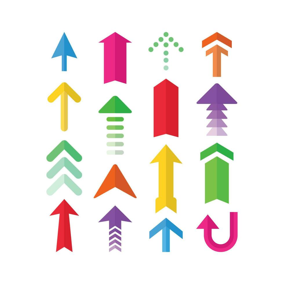 multi color arrows vector 24058790 Vector Art at Vecteezy