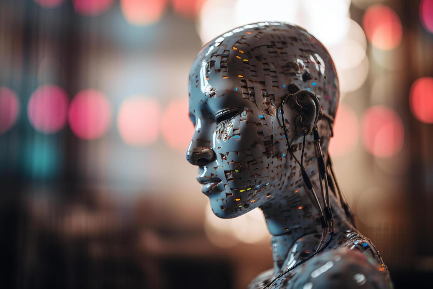 Harmonizing with AI Conceptual illustration of the AI-powered music industry photo