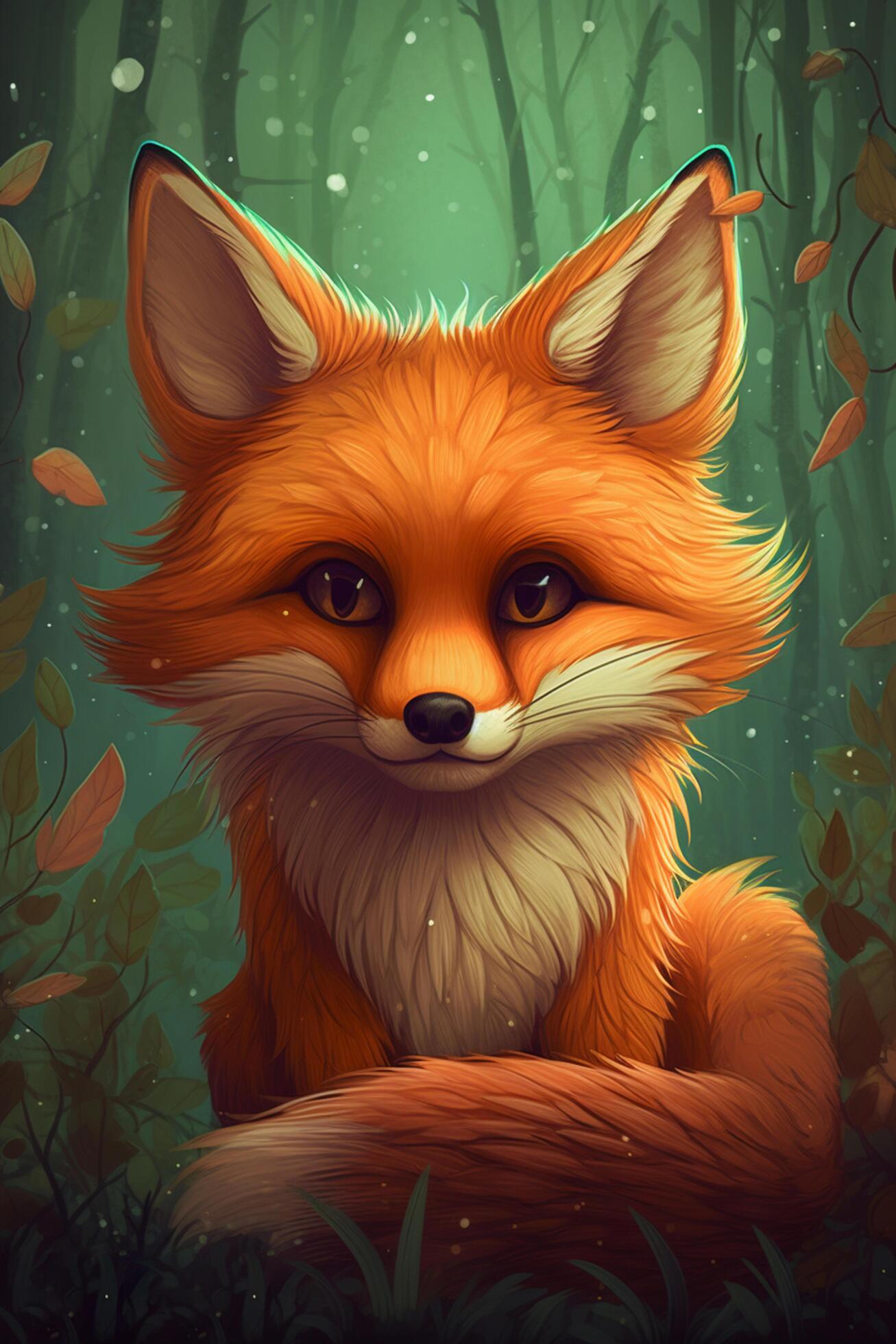 https://static.vecteezy.com/system/resources/previews/024/058/901/large_2x/enchanting-adventures-of-a-little-fox-in-a-magical-realm-a-comic-style-digital-painting-with-vivid-contrasting-colors-ai-generated-free-photo.jpg