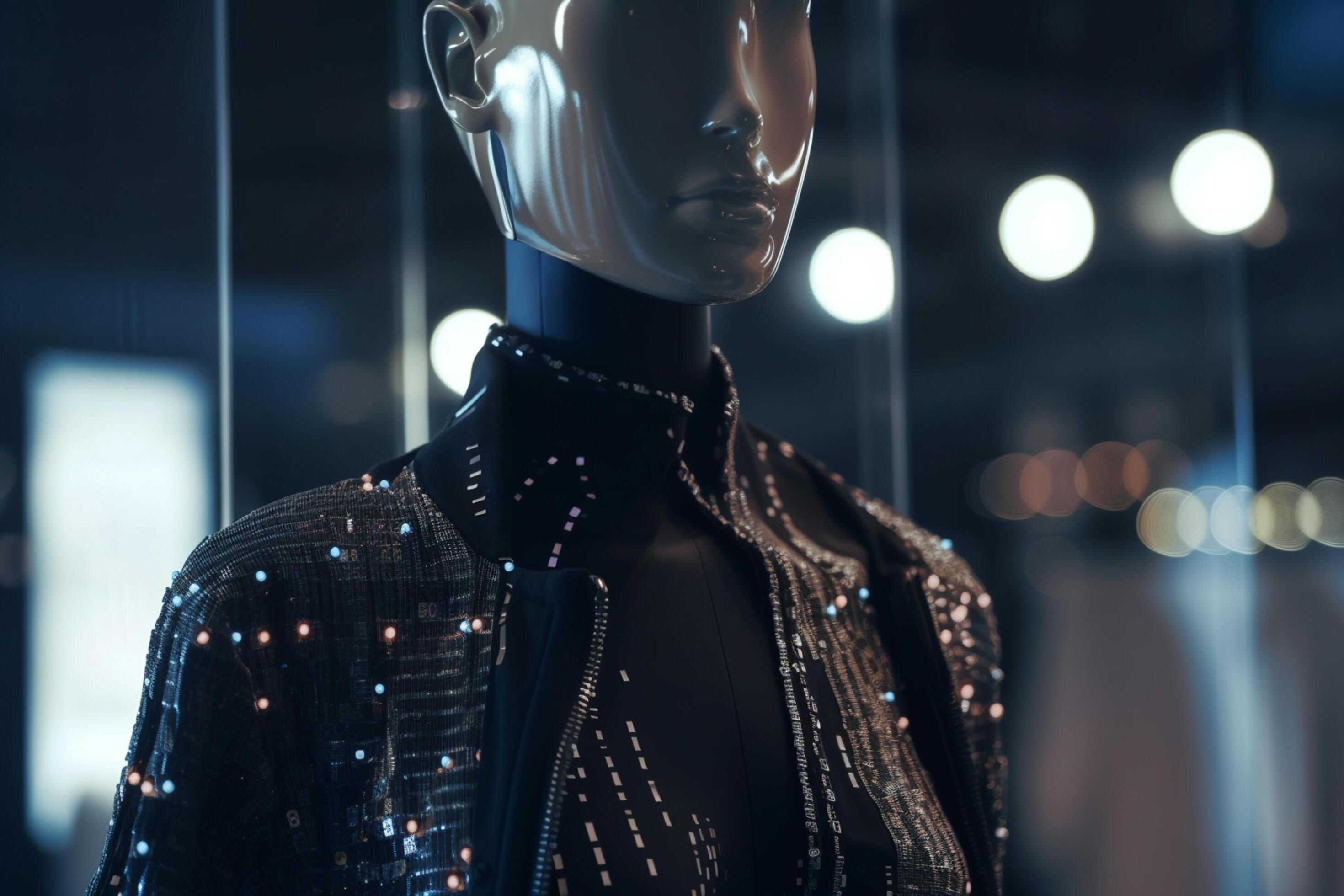 Fashion Forward AI-Powered Clothing Industry Concept Illustration AI ...
