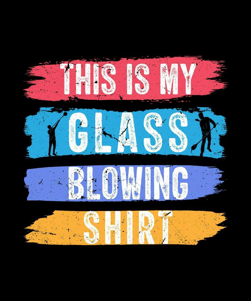 Glassblower illustration vector tshirt design