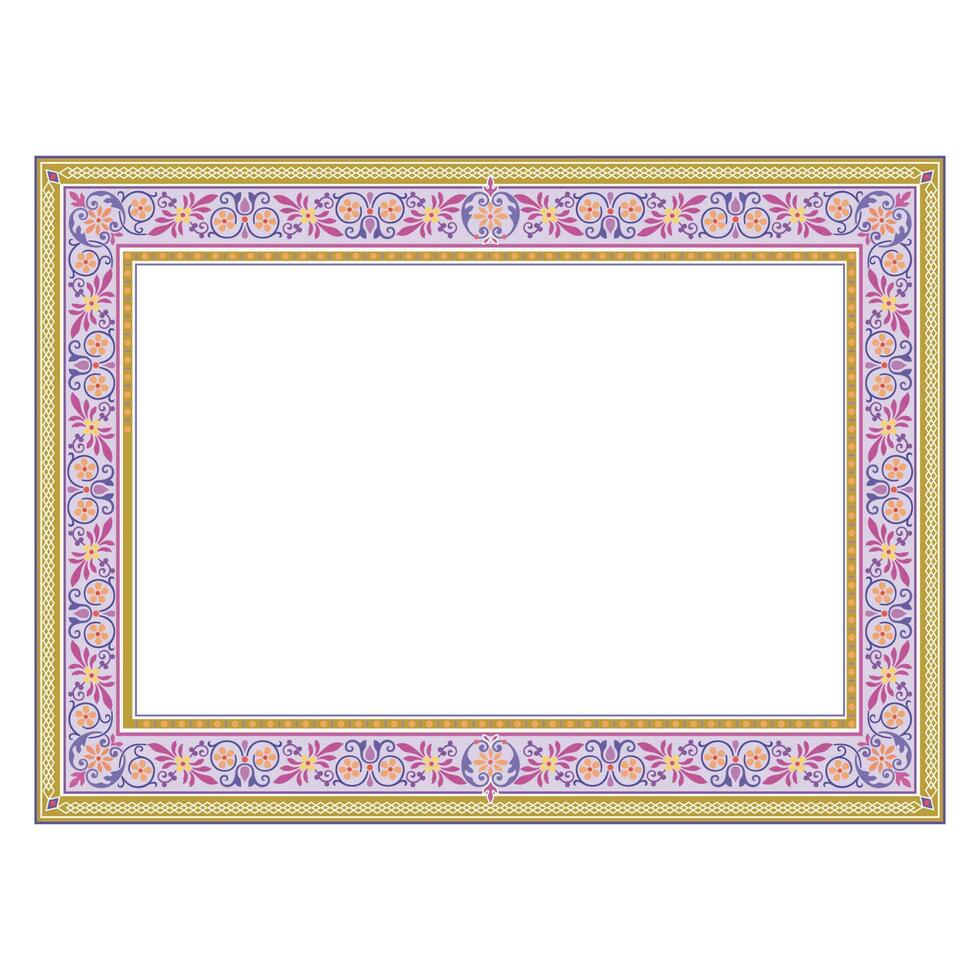 classic ornate frame for invitations, banners, and flyers vector