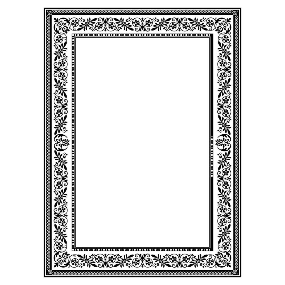 classic ornate frame for invitations, banners, and flyers vector