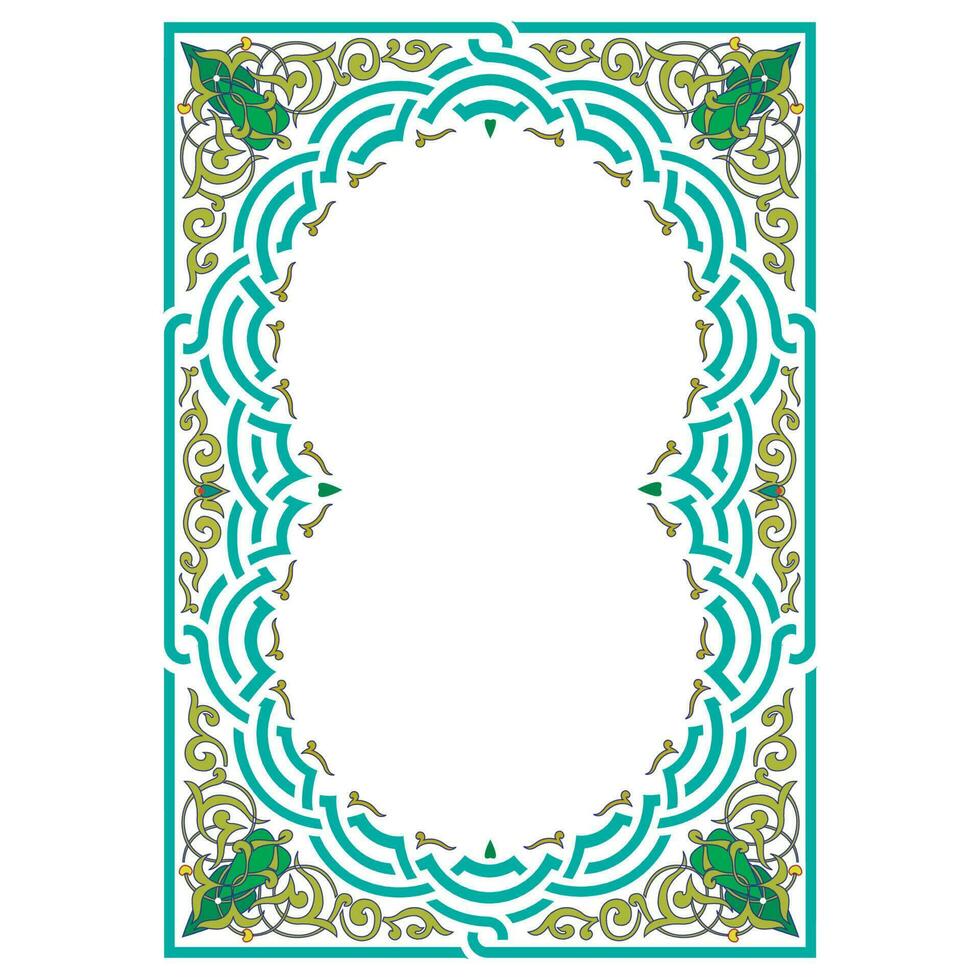 colorful frame with classic ornament suitable for invitation card, banner, greeting card, flyer. vector