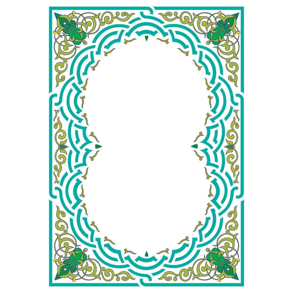 colorful frame with classic ornament suitable for invitation card, banner, greeting card, flyer. vector