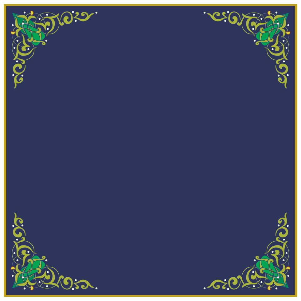 colorful frame with classic ornament suitable for invitation card, banner, greeting card, flyer. vector