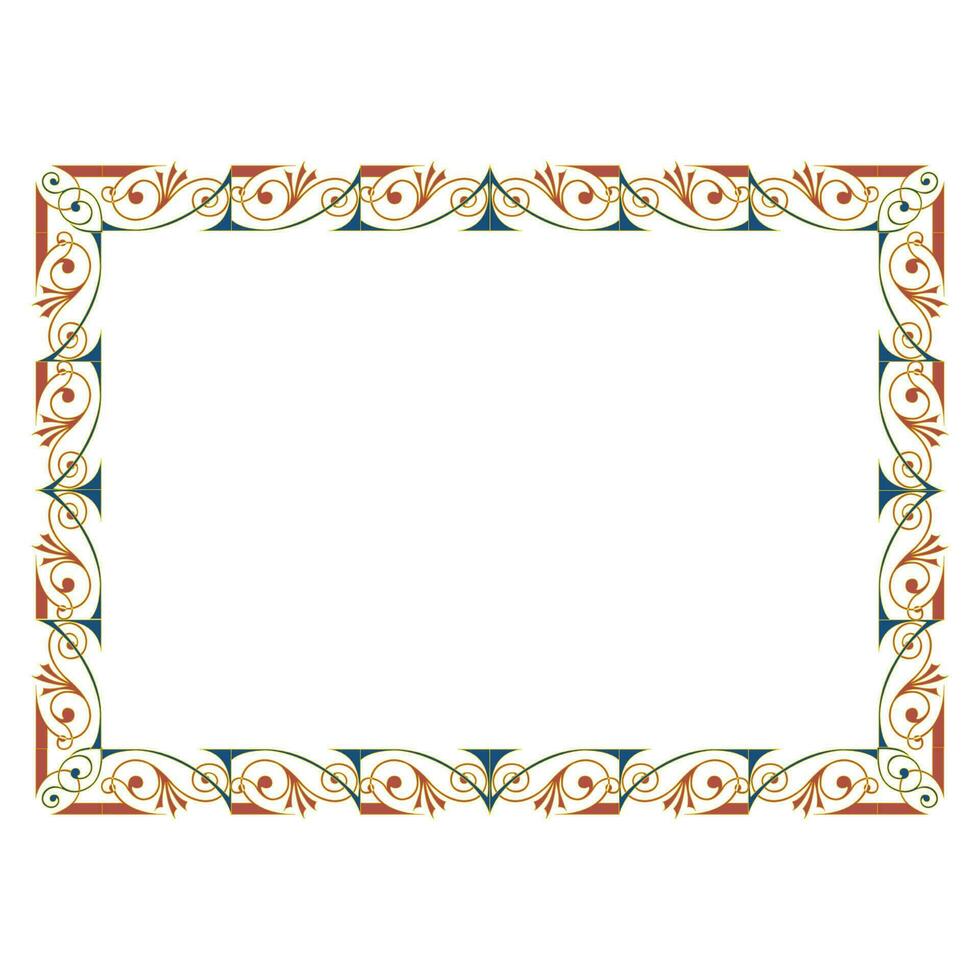 classic ornate frame for invitations, banners, and flyers vector