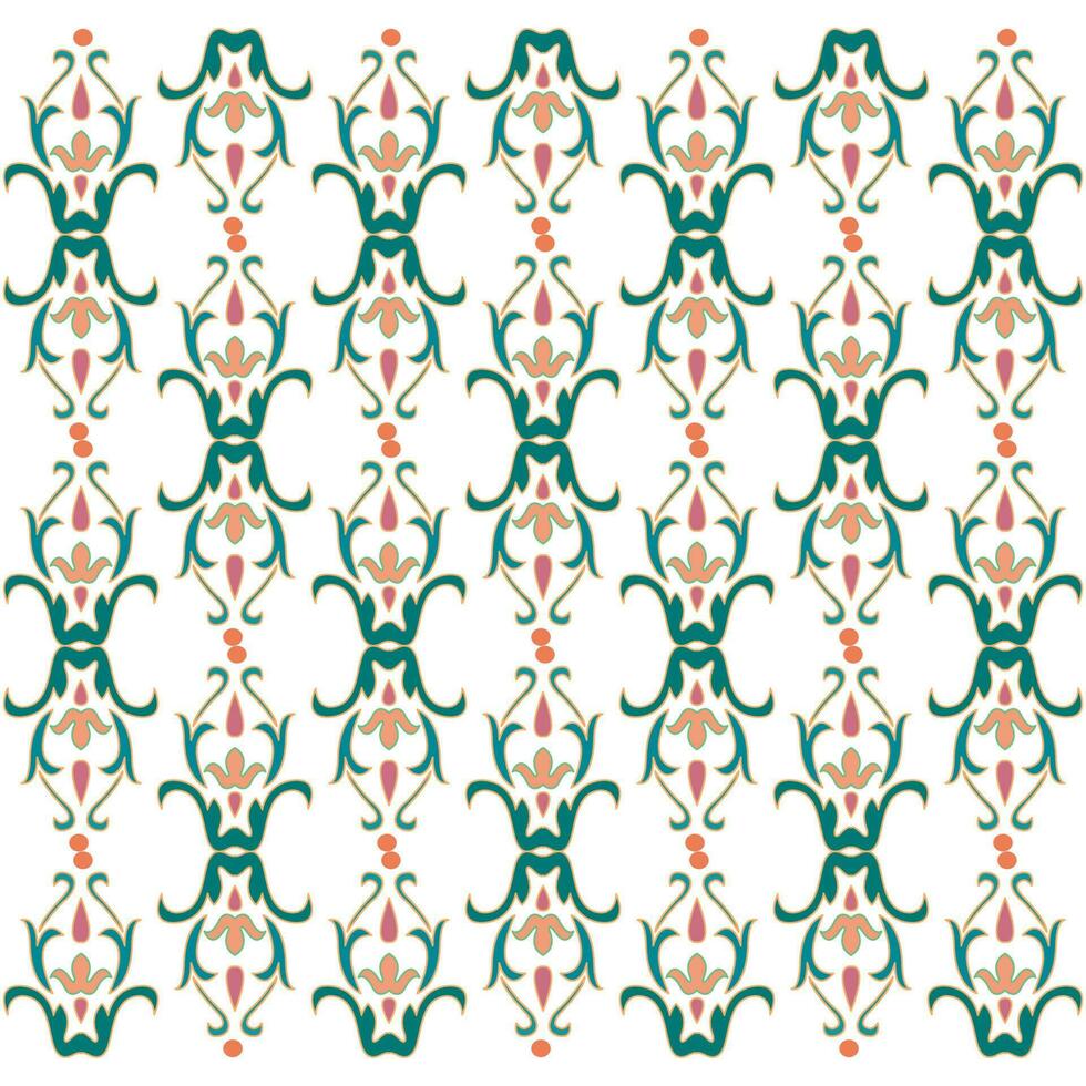 colorful background with classic ornamental pattern vector