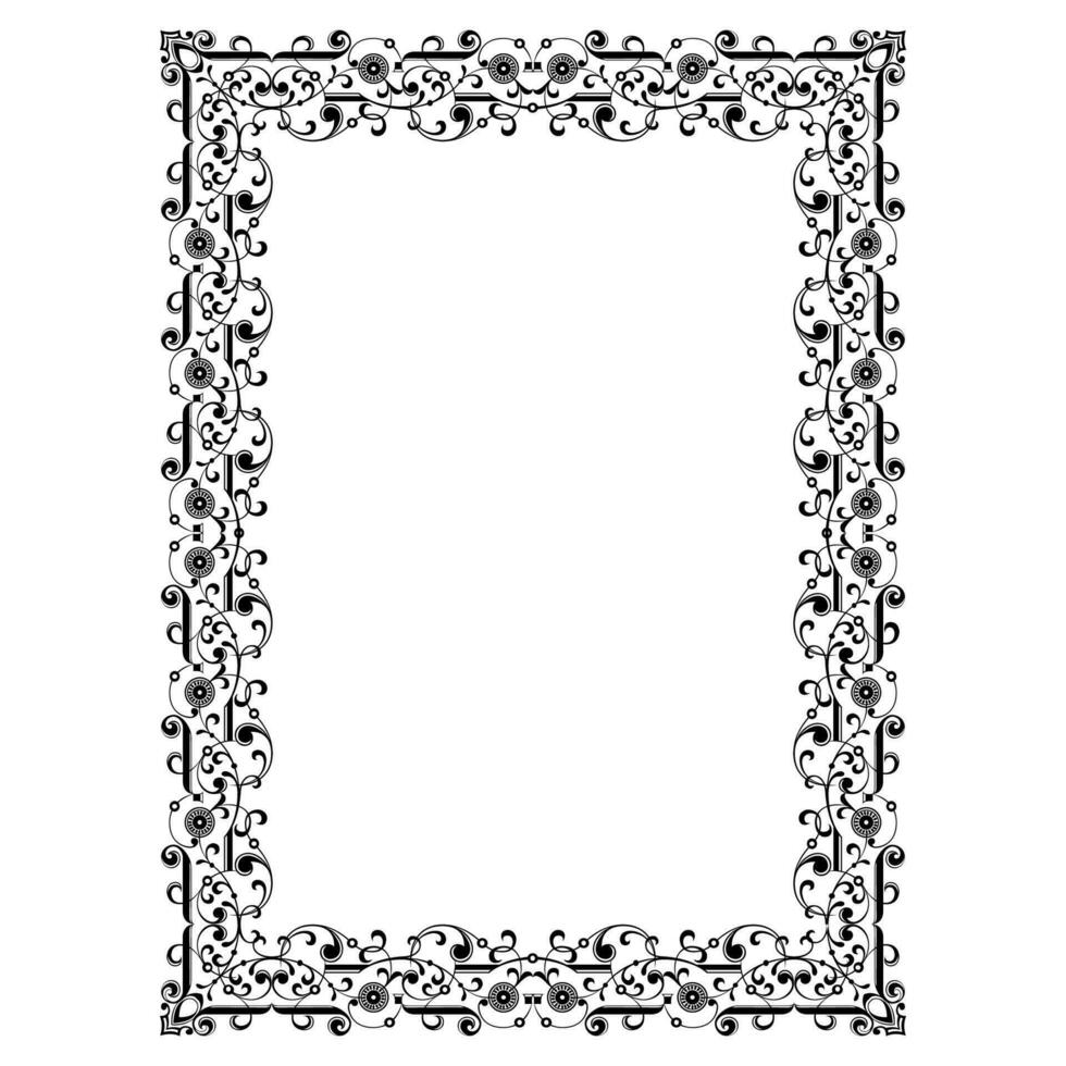 classic ornate frame for invitations, banners, and flyers vector