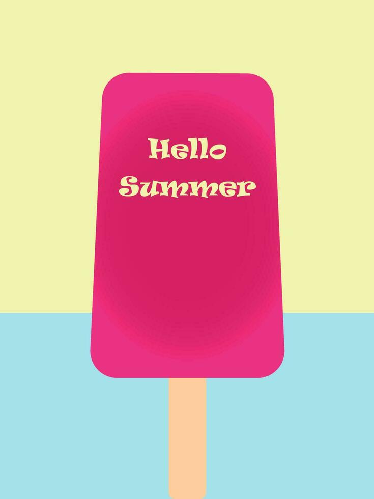 Summer series vector, a vector that shows welcoming during the summer.
