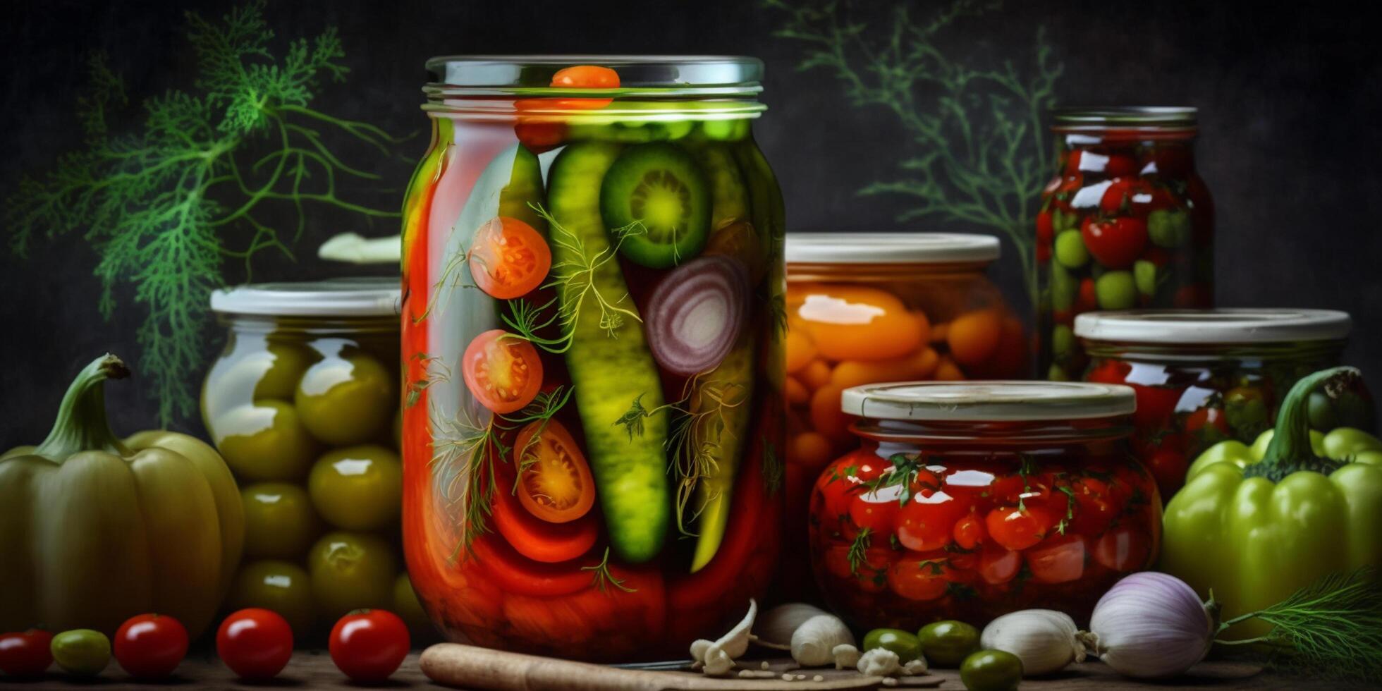 Traditional Russian Pickled Vegetables A Time-Honored Food Preservation Technique photo